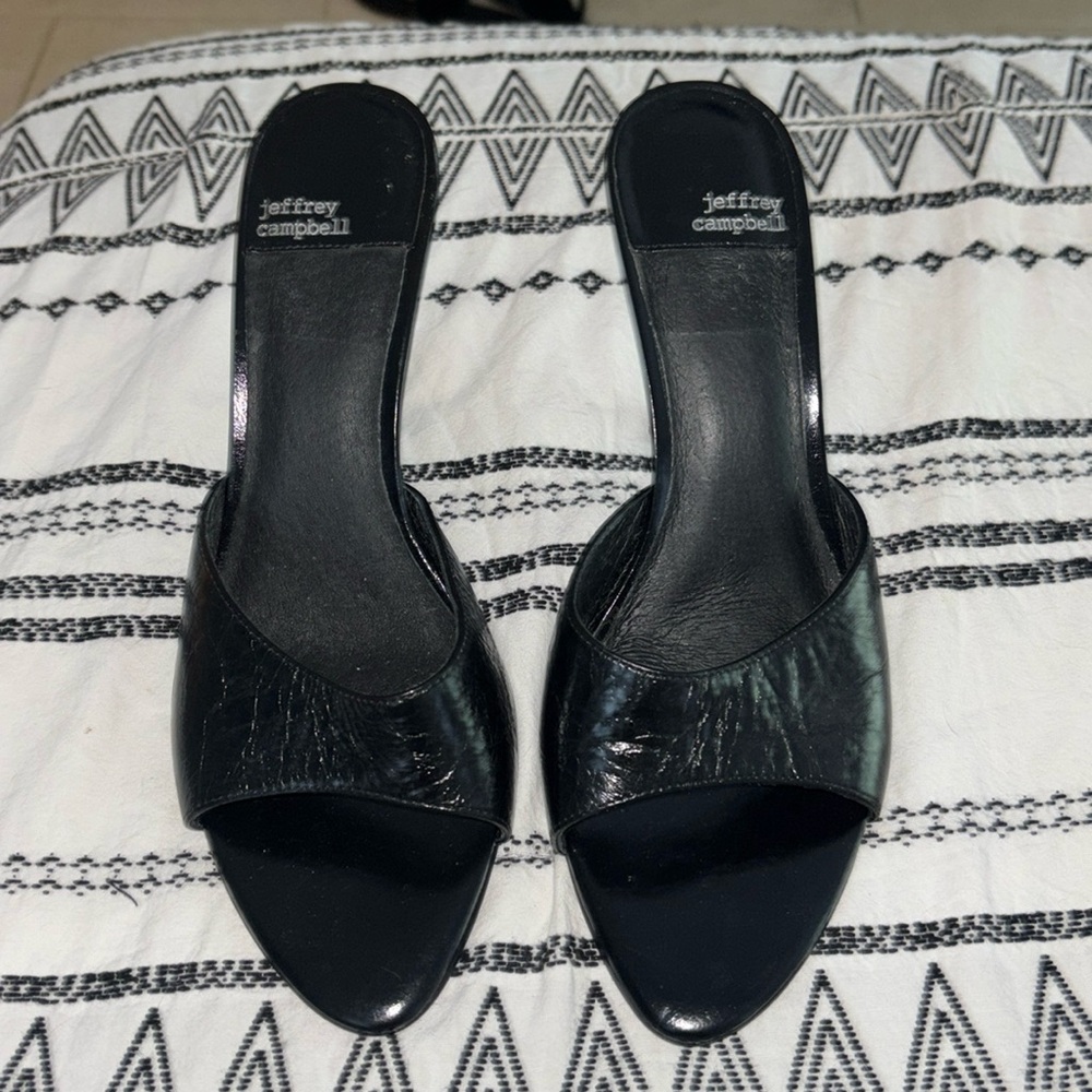 Jeffrey Campbell Black Slide Heels
